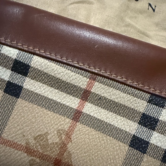 Burberry Vintage Set Beige and Brown Check Bag with Wallet & Dust bag - Picture 11 of 16